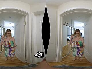 Anny Aurora breaks dorm rules in WankzVR