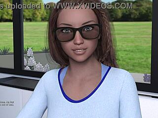 where the heart is episode 14 01, featuring curvy athletic characters in 3d cartoon teasing