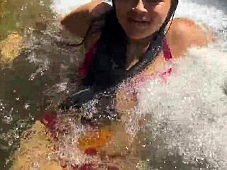 Sexo en la selva me follo a una chica desconocida en un río de colombia