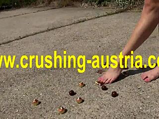 Amber’s Outdoor Foot Fetish with Food Rocks!  