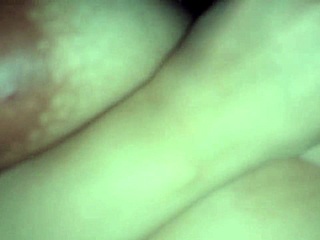 Loaded breasts dripping with creamy surprise after intense action