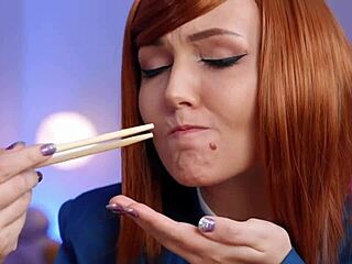 Jujutsu Kaisen cosplay - Nobara Kugisaki takes double penetration like a champ. Dare to watch?