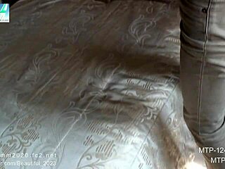 Natural muscle girl in management department scene.