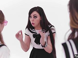 teens get fucked in an insane virtual group sex orgy.