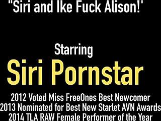 Pink dick slams curvy hot Siri pornstar in wild threesome!