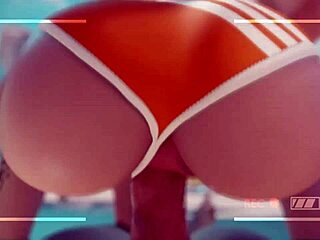 Оувъруоч Трейсър язди кур силно на плажа за публичен крем пай!