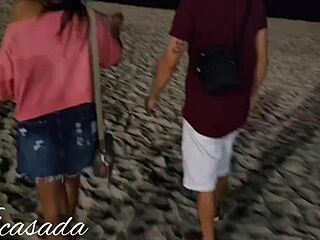 Caught playing on the beach, restaurant cameras saw it all.