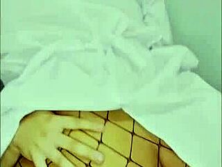 nurse can't hold back and mounts patient's cock!