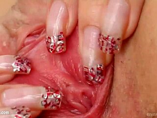 mya gonzo masturbates solo on give me pink