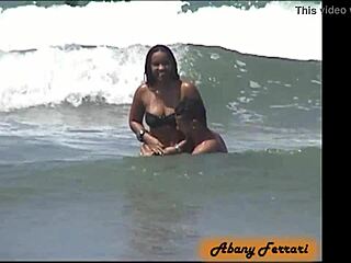 Hey, that naughty guy seduced me on the public beach and made me suck his dick 😏