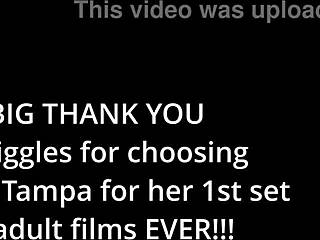 giggles: 'feet wet at beach' sucking toes.