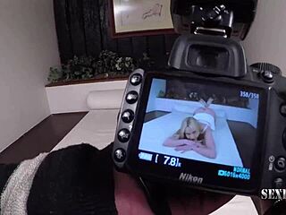 Beautiful Latina blonde shares behind-the-scenes interview at Sexfoxxx casting