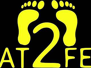 giggles: 'feet wet at beach' sucking toes.