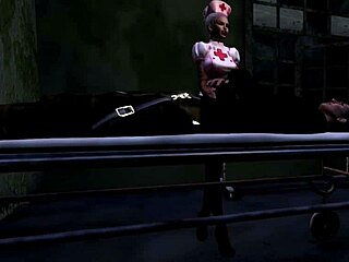 Horny Halloween nurse sucking big cock 😈