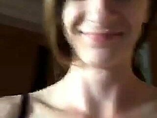 Blonde Girl With Big Tits And Ass Records Herself In Bathroom