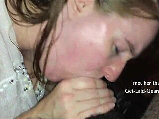 White Chick EATING a Black Schlong with Passion.