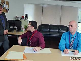 Straight Russian boys experiment with gay porno for cash in their first time encounter