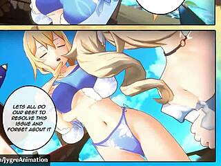 In this 3D HENTAI VIDEO, the character gets a CREAMPIE from intense action.