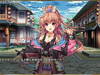 Erotic scene from Makoi Kishi Sensou with light armor 😍