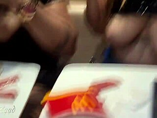 want to see sluts naked in restaurant fucking security till orgasm?