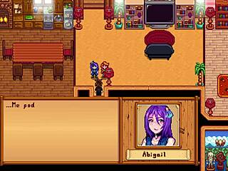 Leah and Abigail team up for a steamy threesome in Stardew Valley.