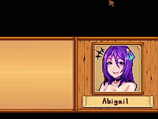 Leah and Abigail team up for a steamy threesome in Stardew Valley.