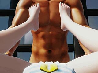 Miku gets wet in missionary by the pool!