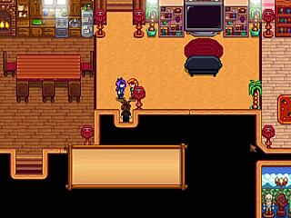Leah and Abigail team up for a steamy threesome in Stardew Valley.