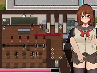 anime school transportation scene