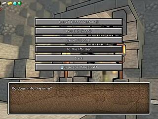 in hornycraft, creeper girl and piglette suck my monster cock deep