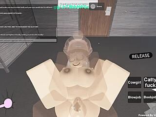 Roblox porn with wild anal action