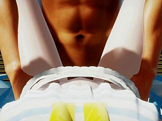 Miku gets wet in missionary by the pool!