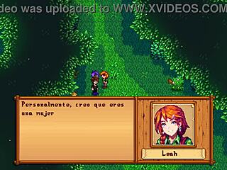 Leah and Abigail team up for a steamy threesome in Stardew Valley.