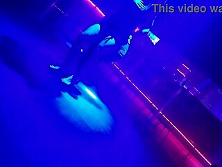 Go-Go Dancer Pulls Married Brunette To Dance