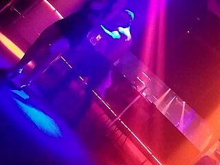 Go-Go Dancer Pulls Married Brunette To Dance