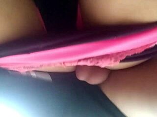 Quick encounter in the living room at parents' house.