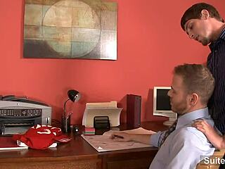 tempting gay guy gives oral sex to big cock