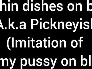 Washing dishes, eat my pussy