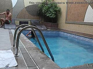 Couldn’t resist and gave my ass and pussy to the director raw before filming!