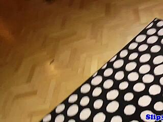 European amateur sucks old man's cock 😍