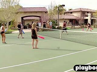 Sexy swinger couple loves group fun