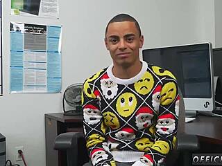 Black young boy jerking off for free