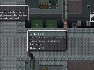 girl with small tits stays shirtless near men who don't notice - detective girl of the steam city - part 3