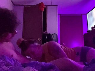 Blowjob and riding from redhead amateur couple