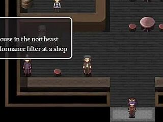 girl with small tits stays shirtless near men who don't notice - detective girl of the steam city - part 3