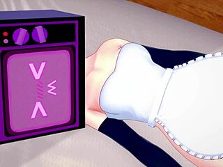 A housewife indulges in footjob and foot fetish play before cooking