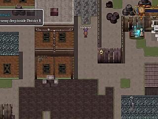 girl with small tits stays shirtless near men who don't notice - detective girl of the steam city - part 3