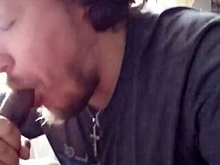 I'm sucking this big black cock