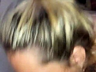 rubia receives all the cum on her face