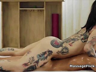 I crave riding my clients' cocks as an inked masseuse